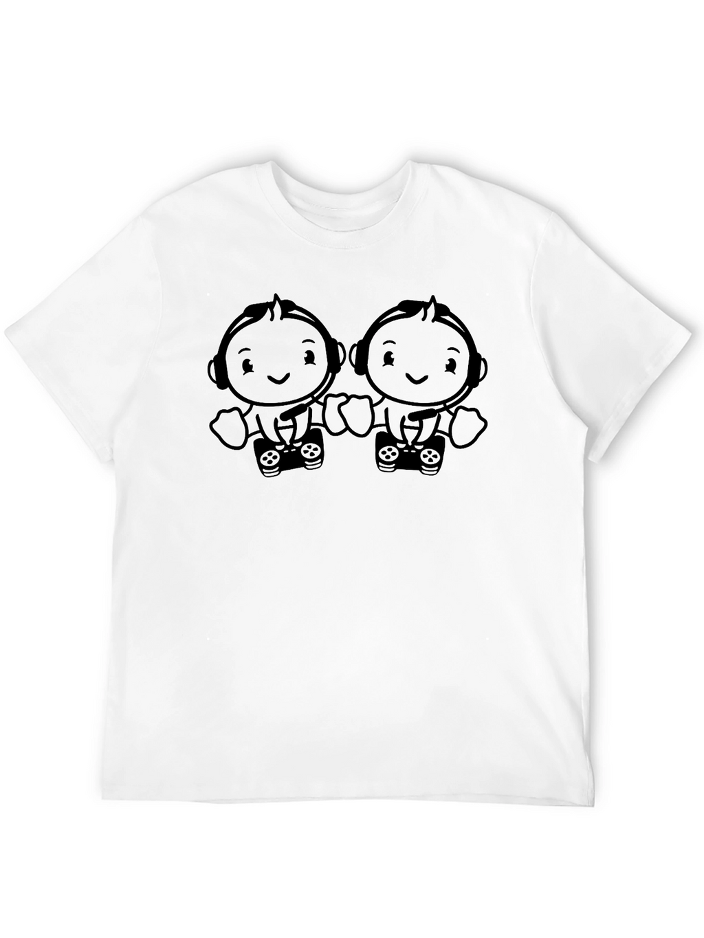 Gamer Baby Twins Black T-Shirt
