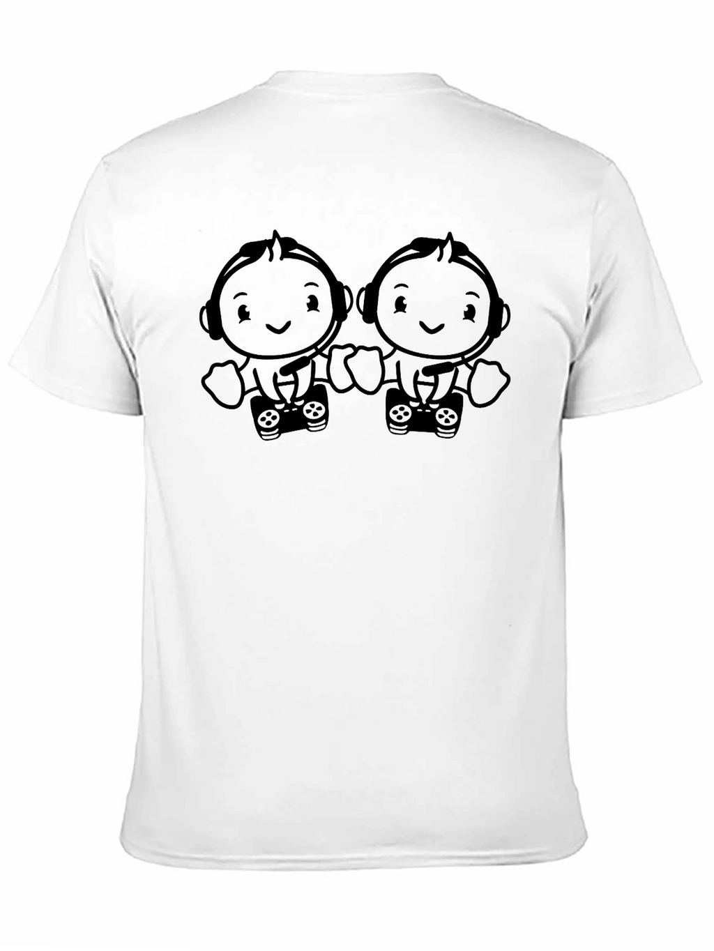Gamer Baby Twins Black T-Shirt