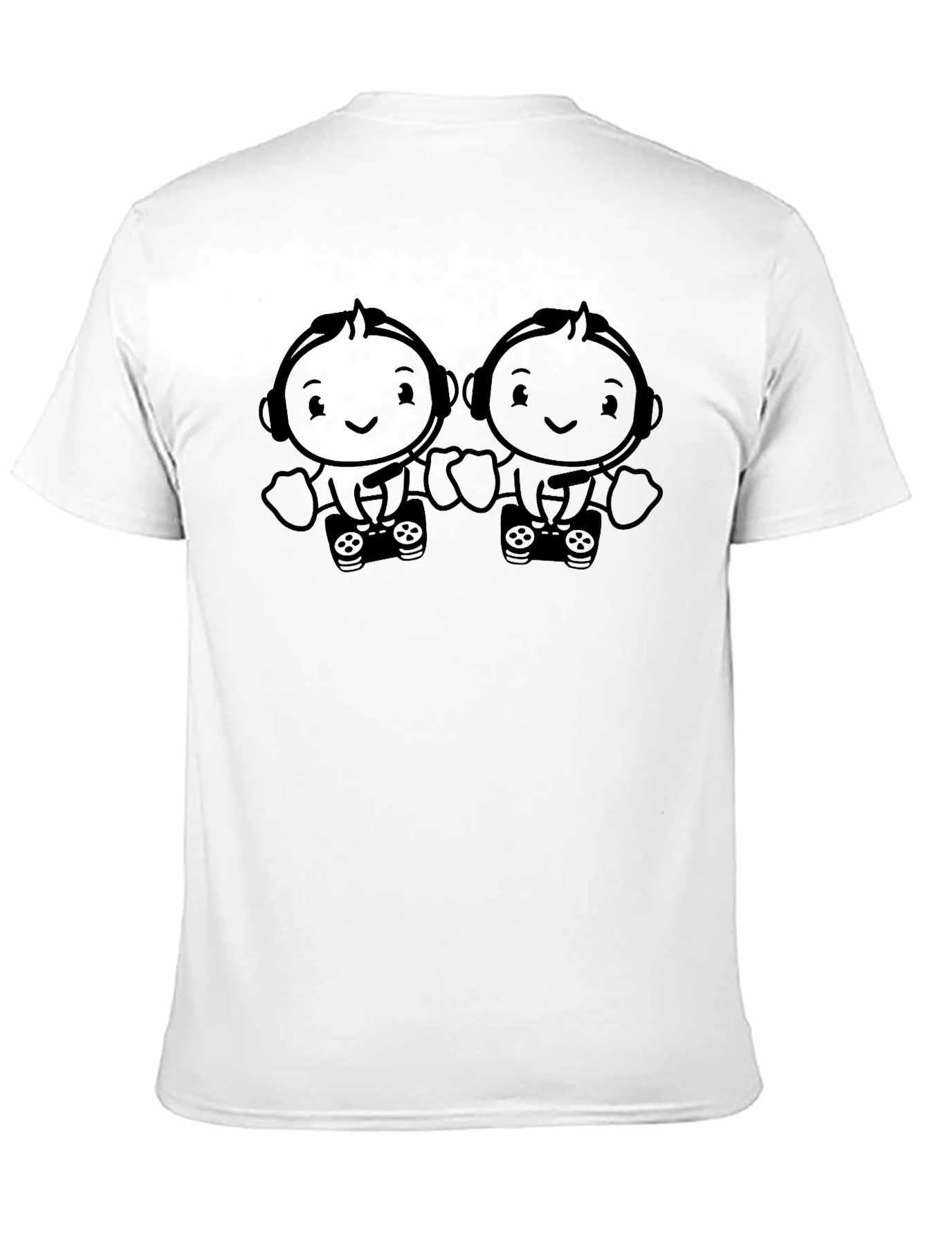 Gamer Baby Twins Black T-Shirt