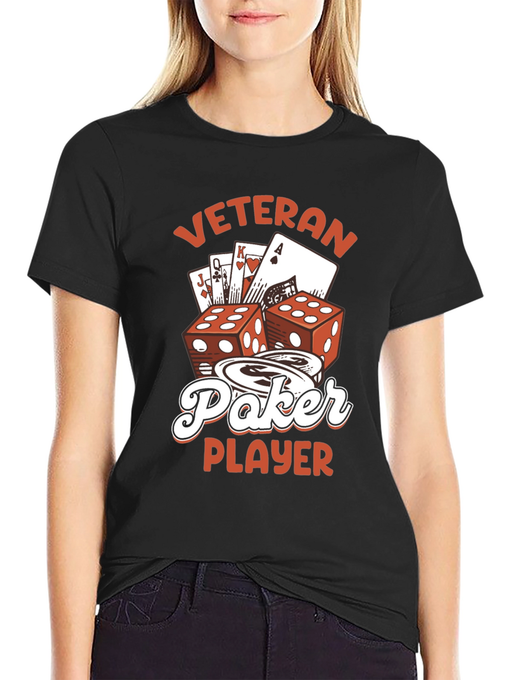 Veteran Poker Player Graphic Tee