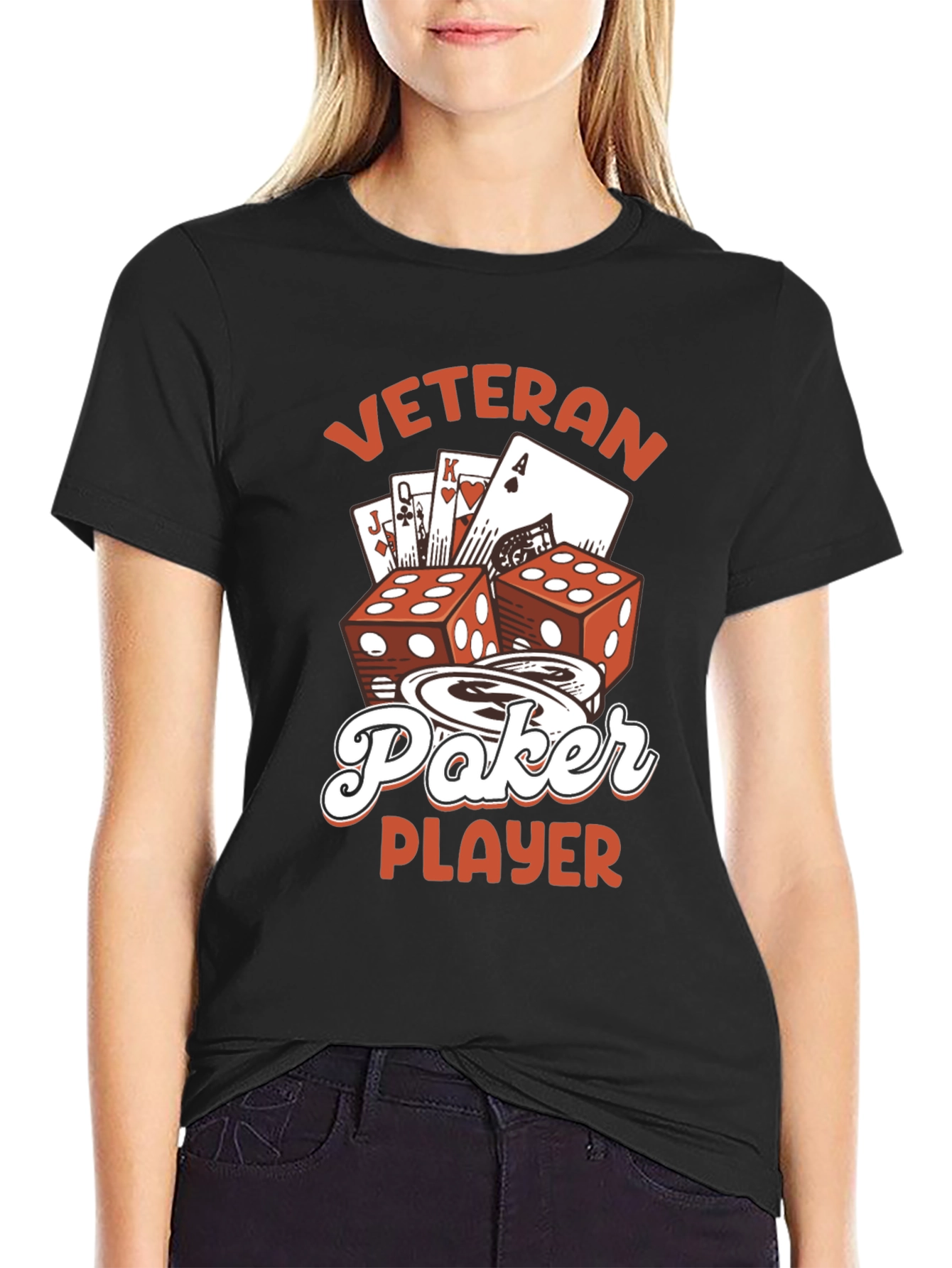 Veteran Poker Player Graphic Tee