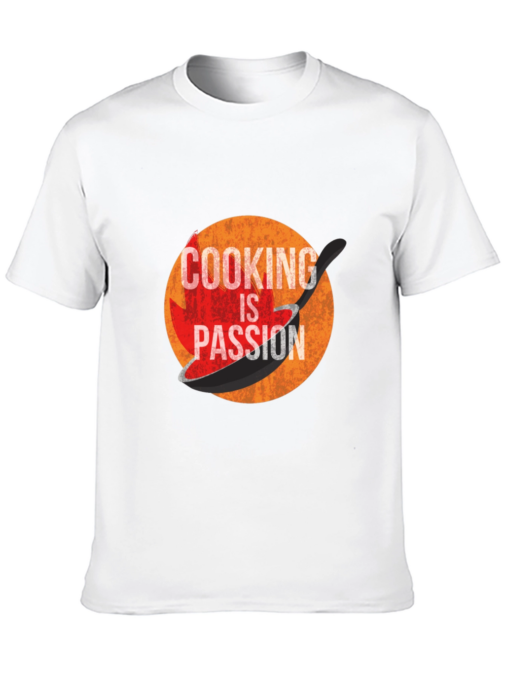 Cooking is Passion Graphic Tee - Black