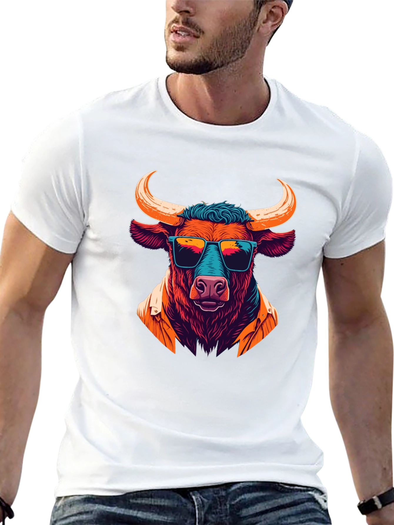 Cool Bull Graphic Tee - Mens Black T-Shirt