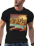 Artistic River City Black T-Shirt