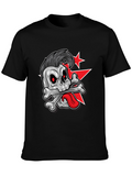 Skull & Crossbones Graphic Tee - Punk Style T-Shirt