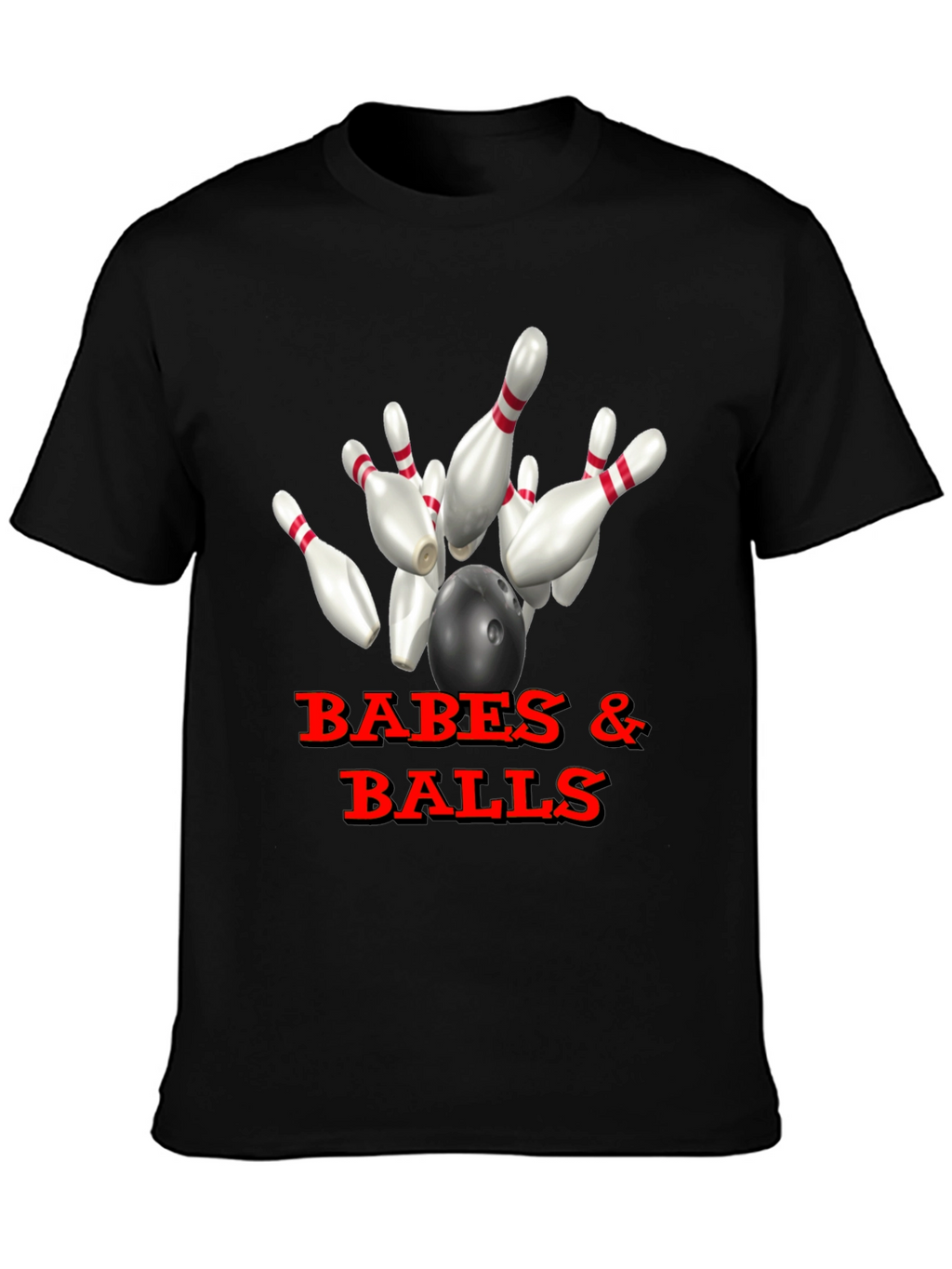 Babes & Balls Bowling T-Shirt - Strike Style!
