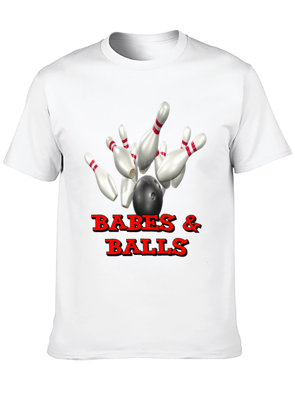 Babes & Balls Bowling T-Shirt - Strike Style!