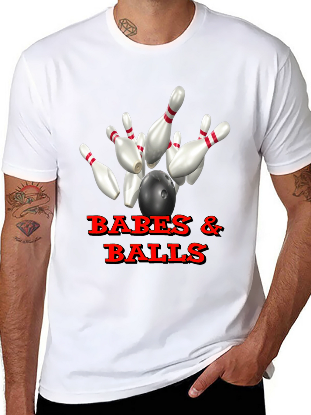 Babes & Balls Bowling T-Shirt - Strike Style!
