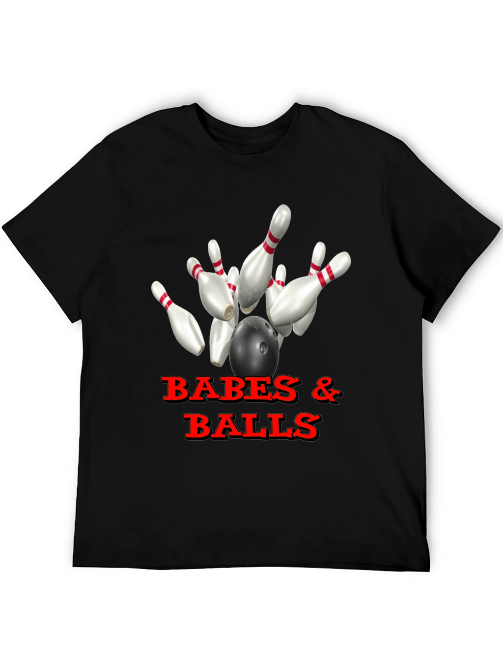 Babes & Balls Bowling T-Shirt - Strike Style!