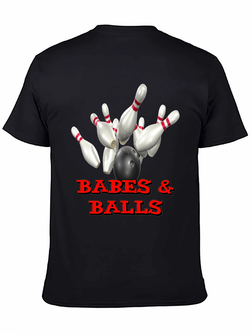 Babes & Balls Bowling T-Shirt - Strike Style!