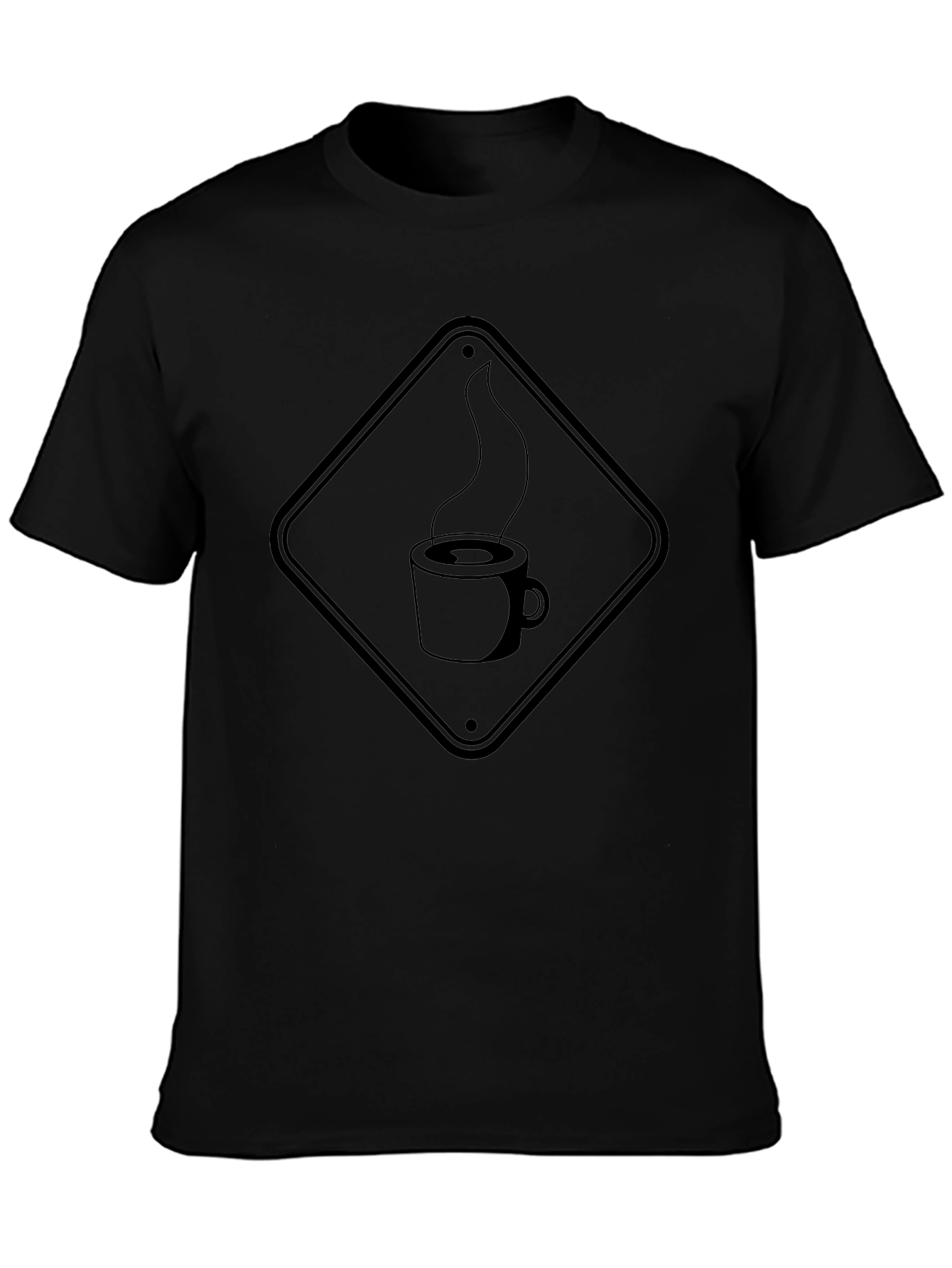 Coffee Hazard Mens Black T-Shirt