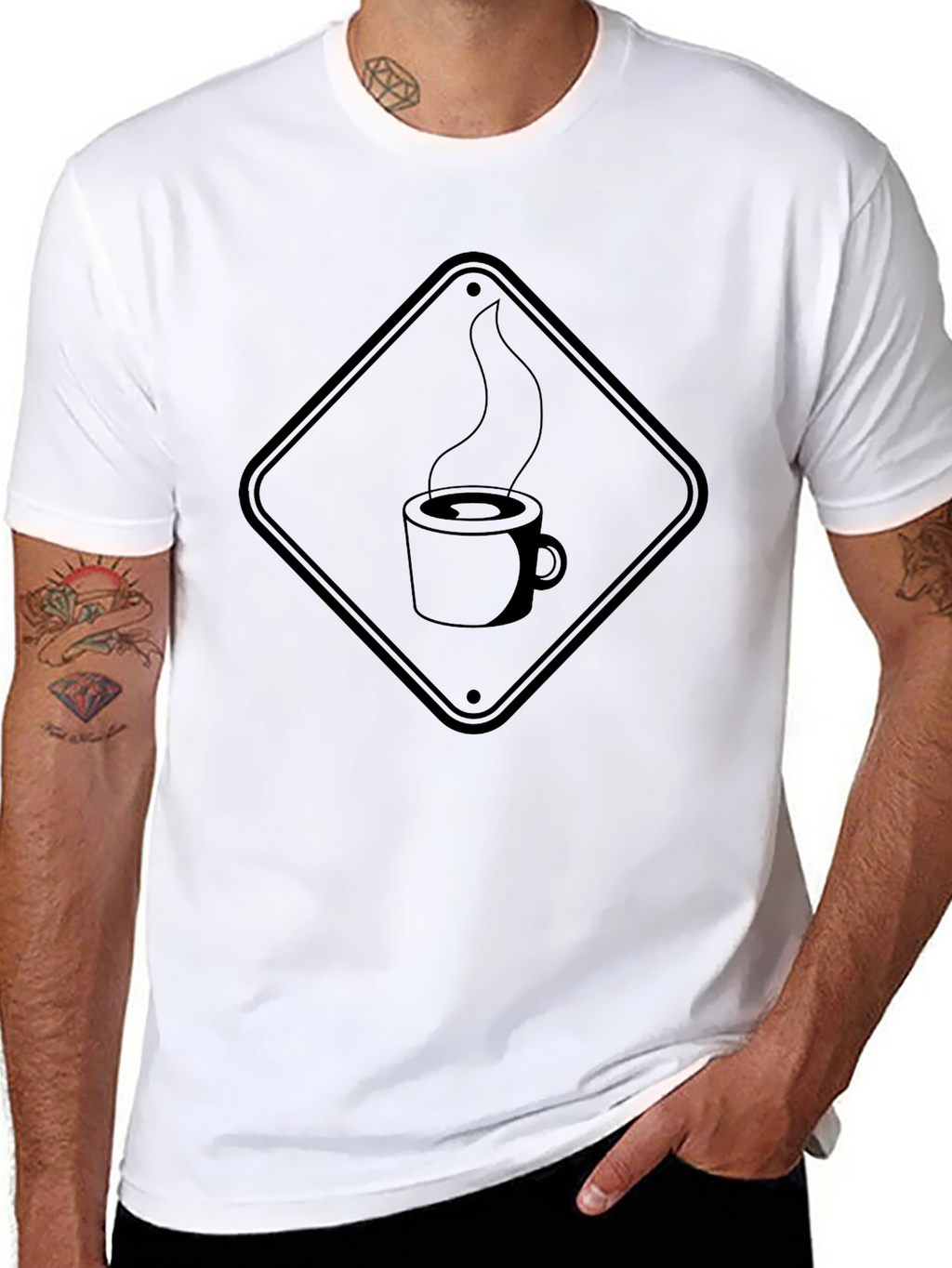 Coffee Hazard Mens Black T-Shirt