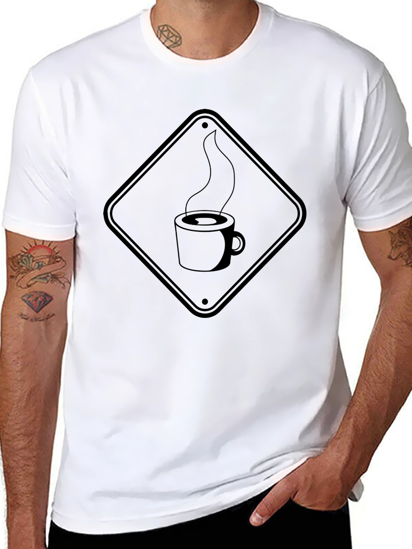 Coffee Hazard Mens Black T-Shirt