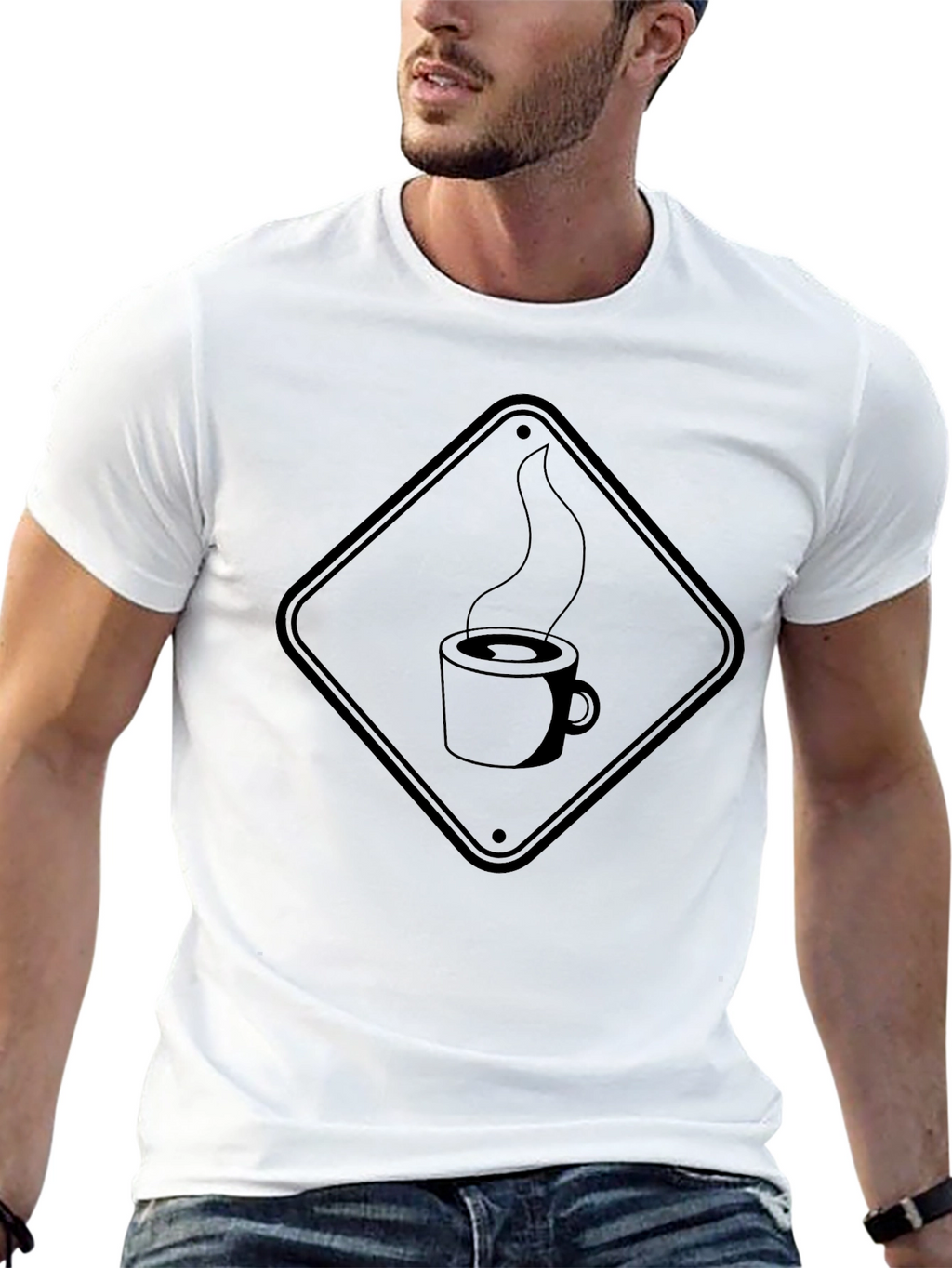 Coffee Hazard Mens Black T-Shirt