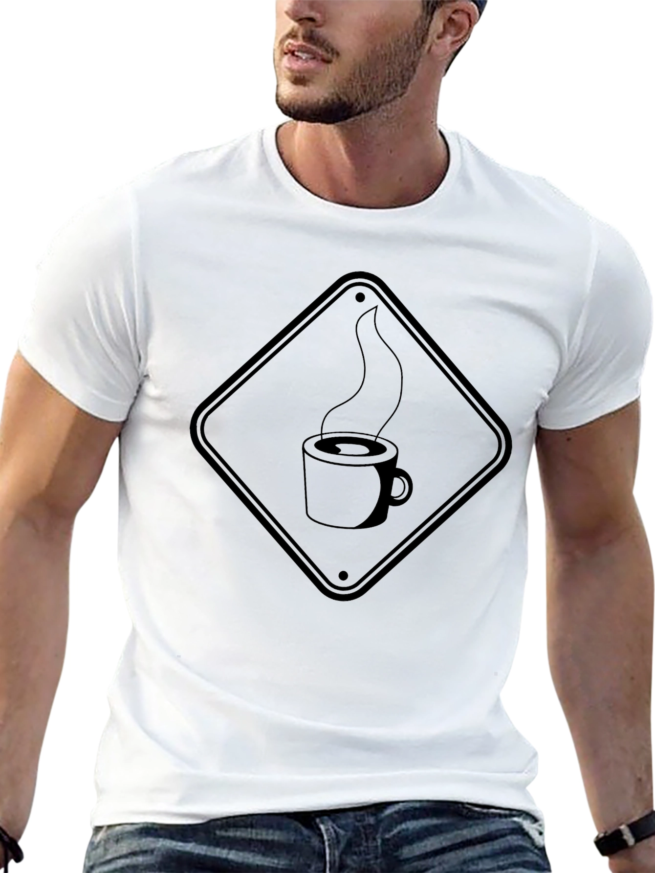 Coffee Hazard Mens Black T-Shirt