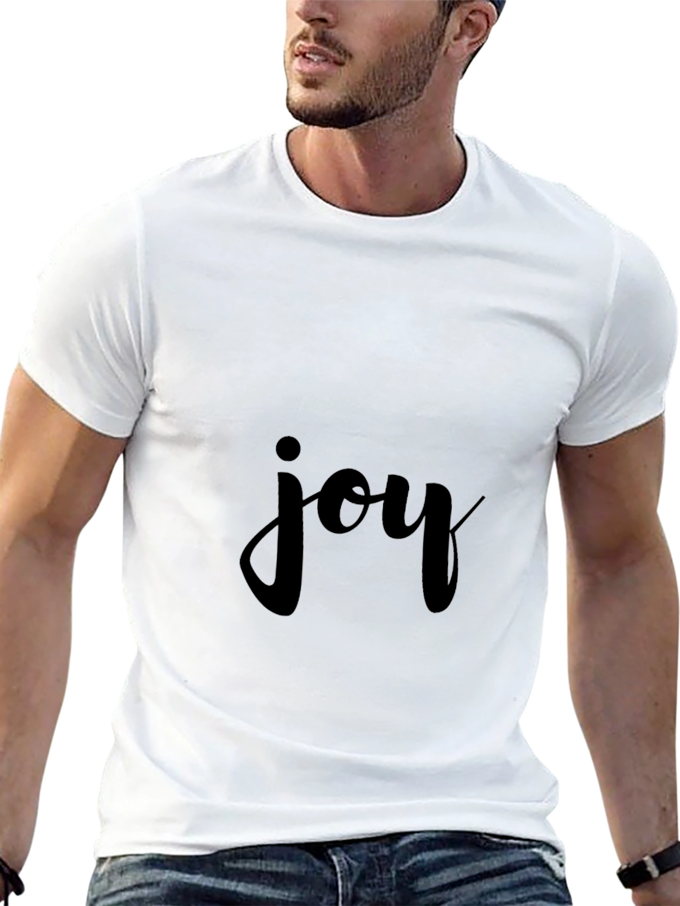 Joy Script Black T-Shirt Casual Wear