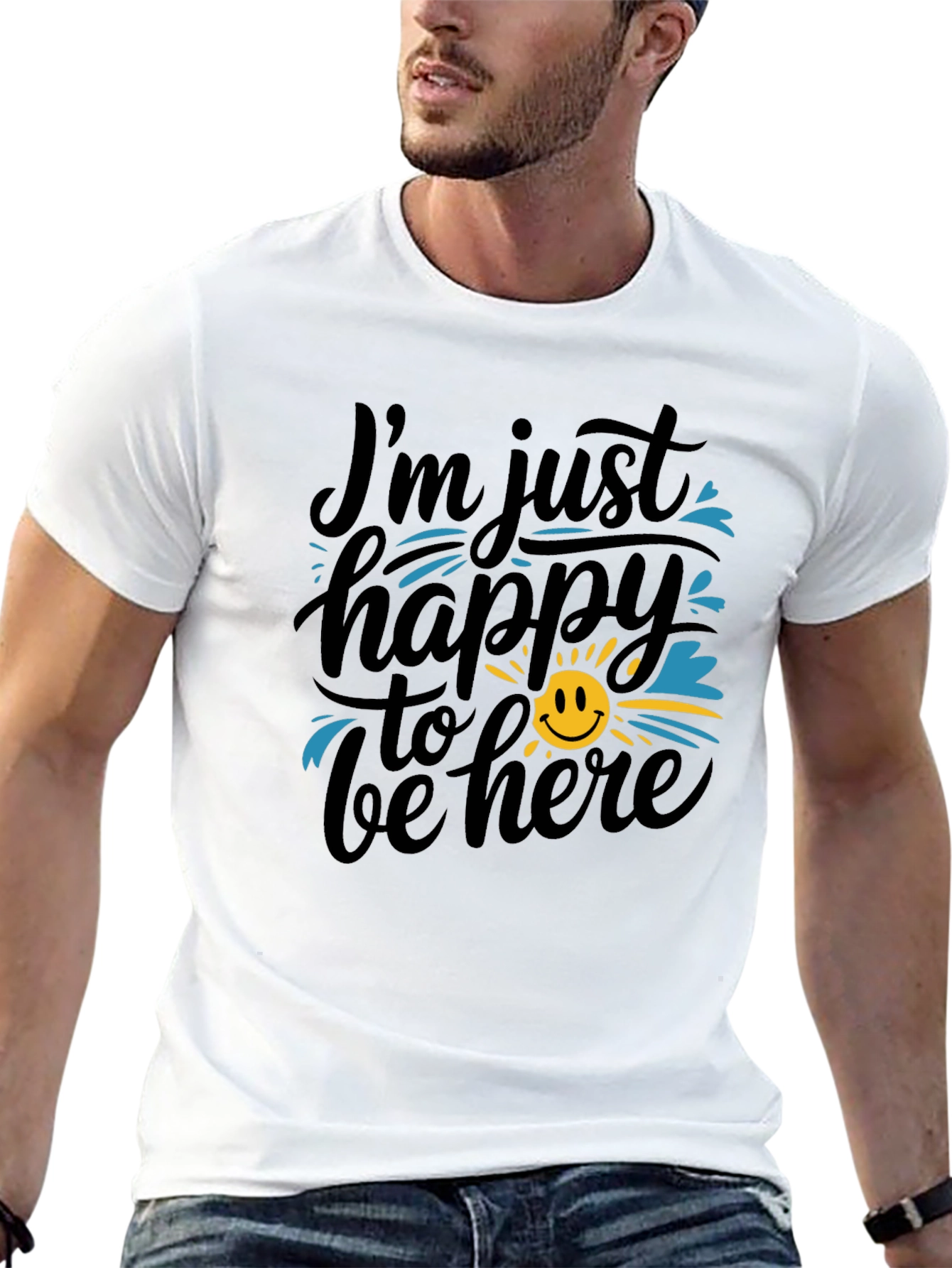 Happy To Be Here Graphic T-Shirt