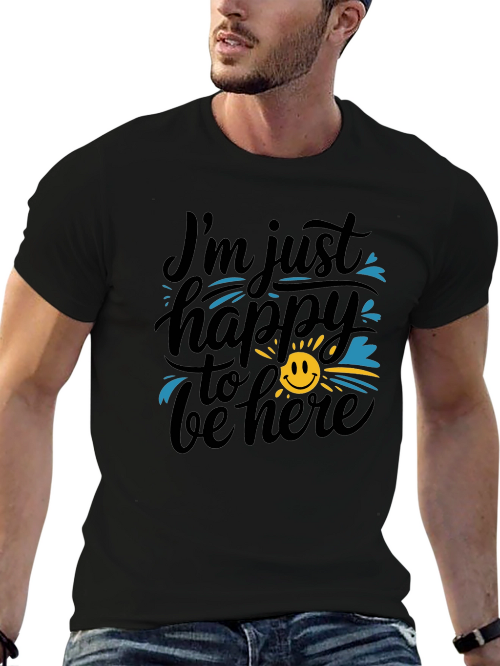 Happy To Be Here Graphic T-Shirt