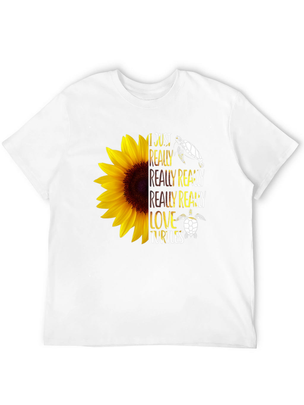Sunflower Turtle Lover Graphic Tee