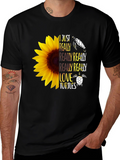 Sunflower Turtle Lover Graphic Tee