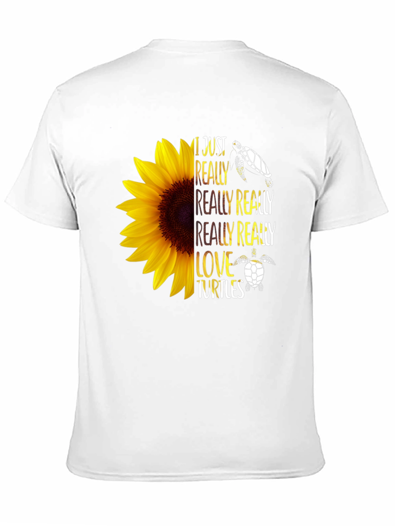 Sunflower Turtle Lover Graphic Tee