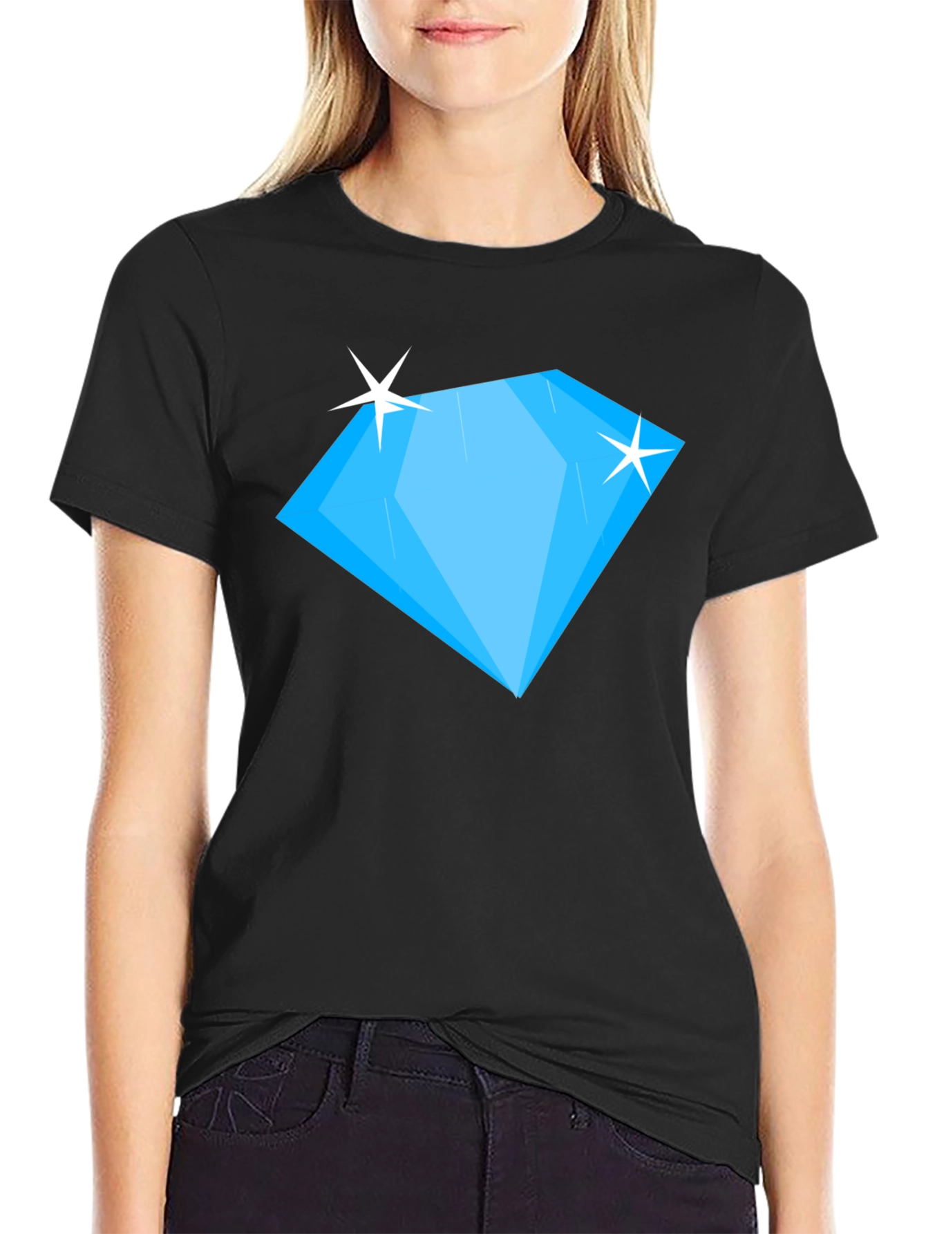 Diamond Graphic Black T-Shirt