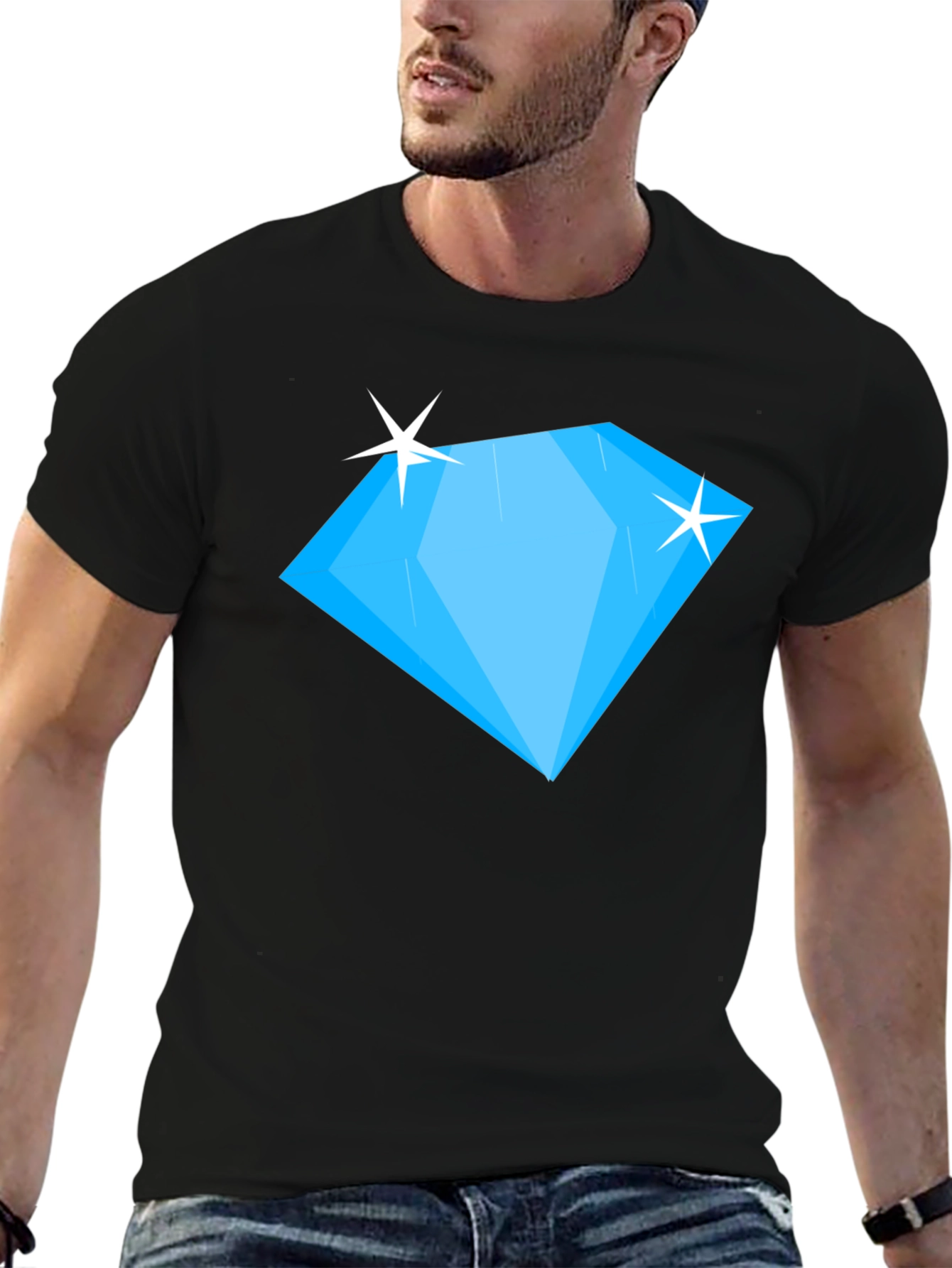Diamond Graphic Black T-Shirt
