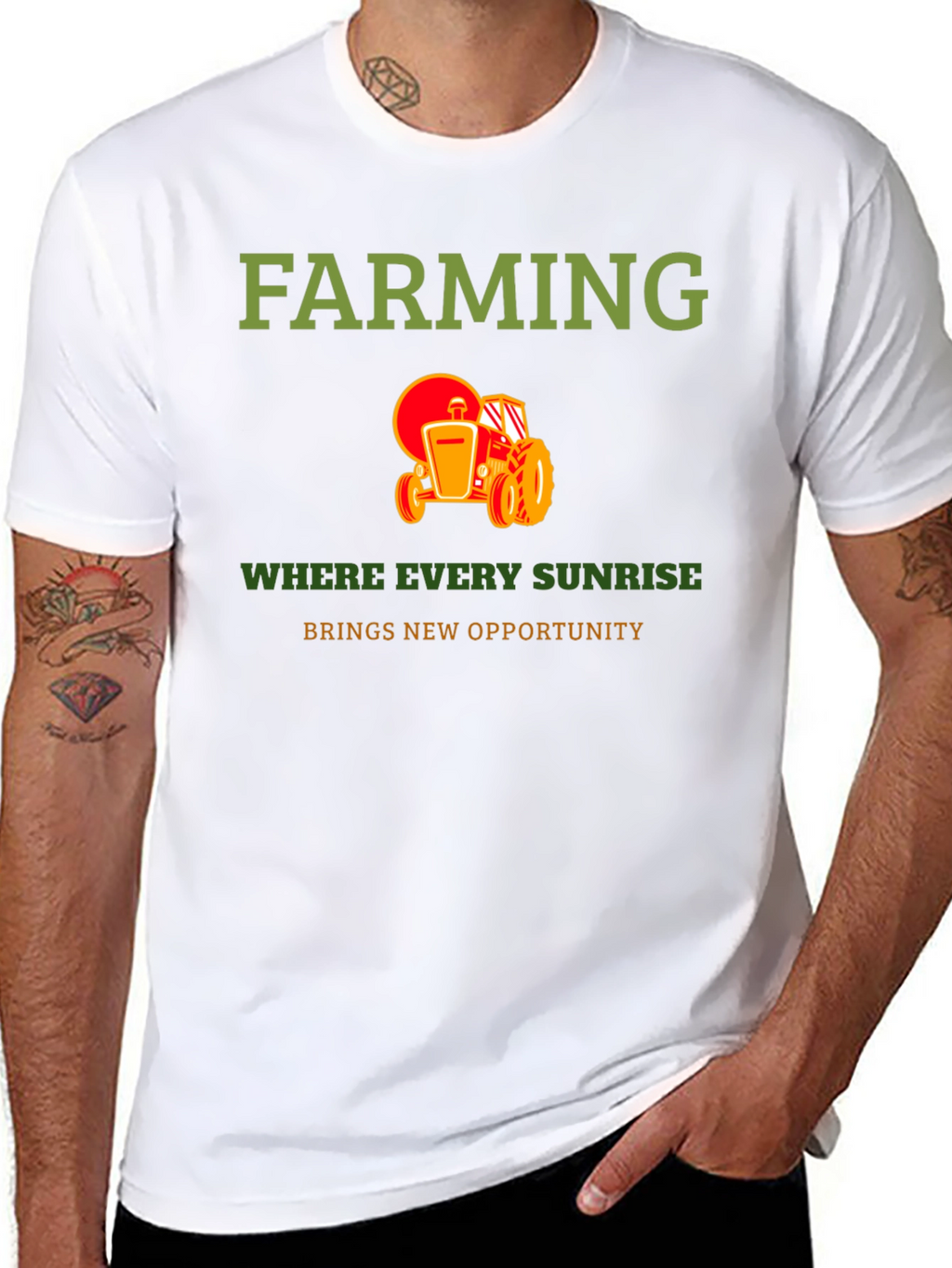 Farming Sunrise Opportunity Graphic Tee
