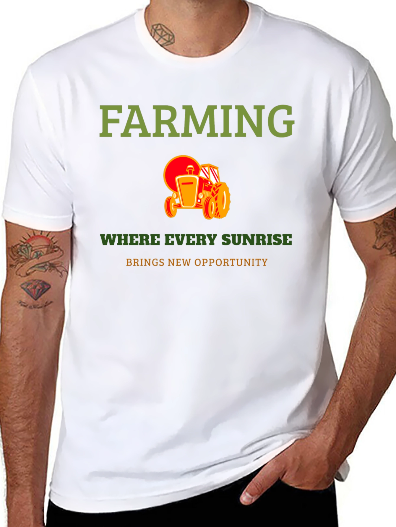 Farming Sunrise Opportunity Graphic Tee