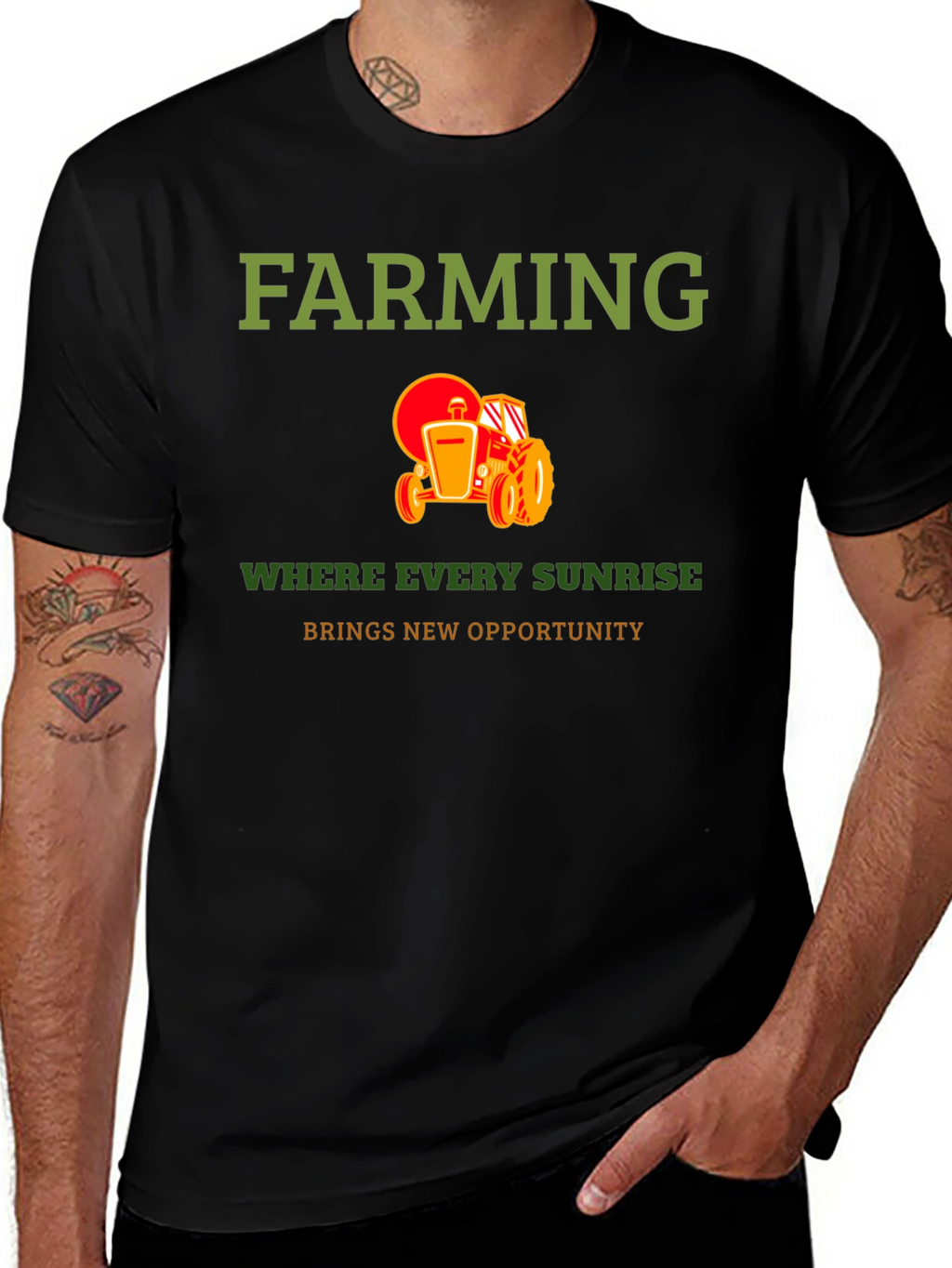 Farming Sunrise Opportunity Graphic Tee