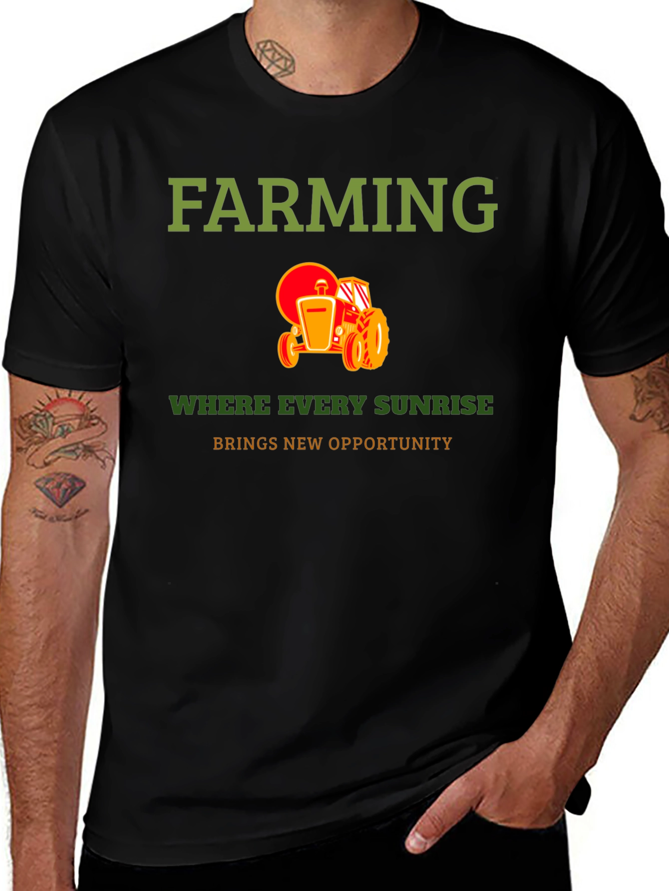 Farming Sunrise Opportunity Graphic Tee