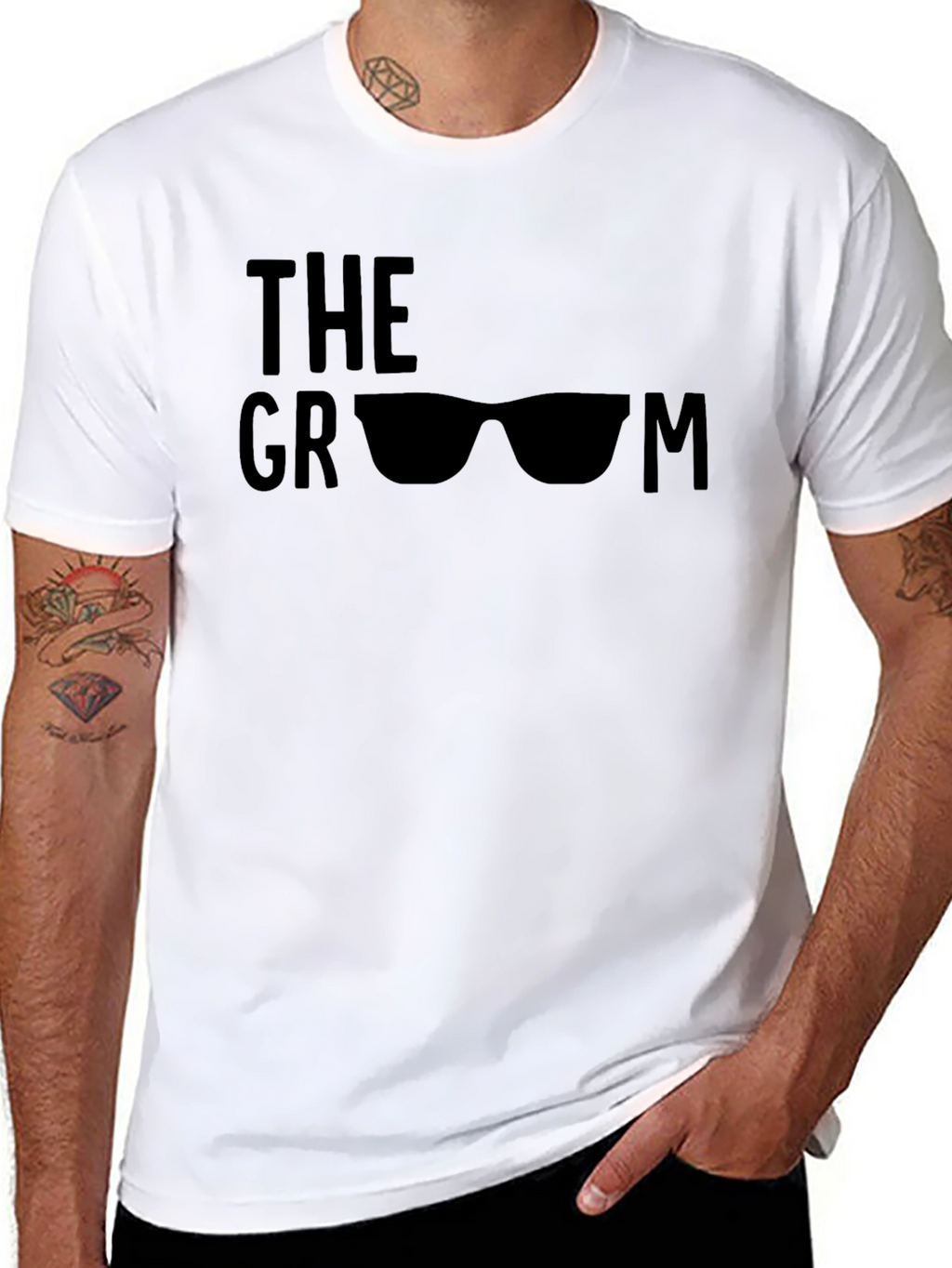 The Groom Sunglasses Graphic T-Shirt - Black