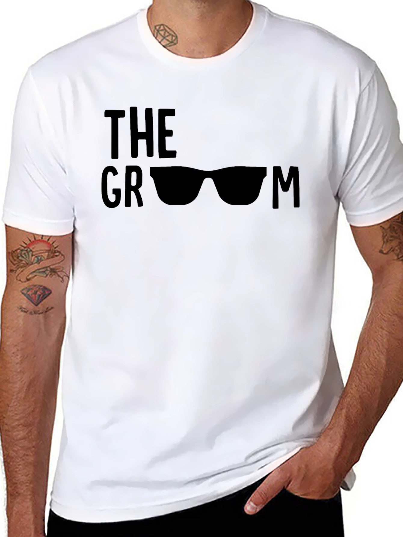 The Groom Sunglasses Graphic T-Shirt - Black