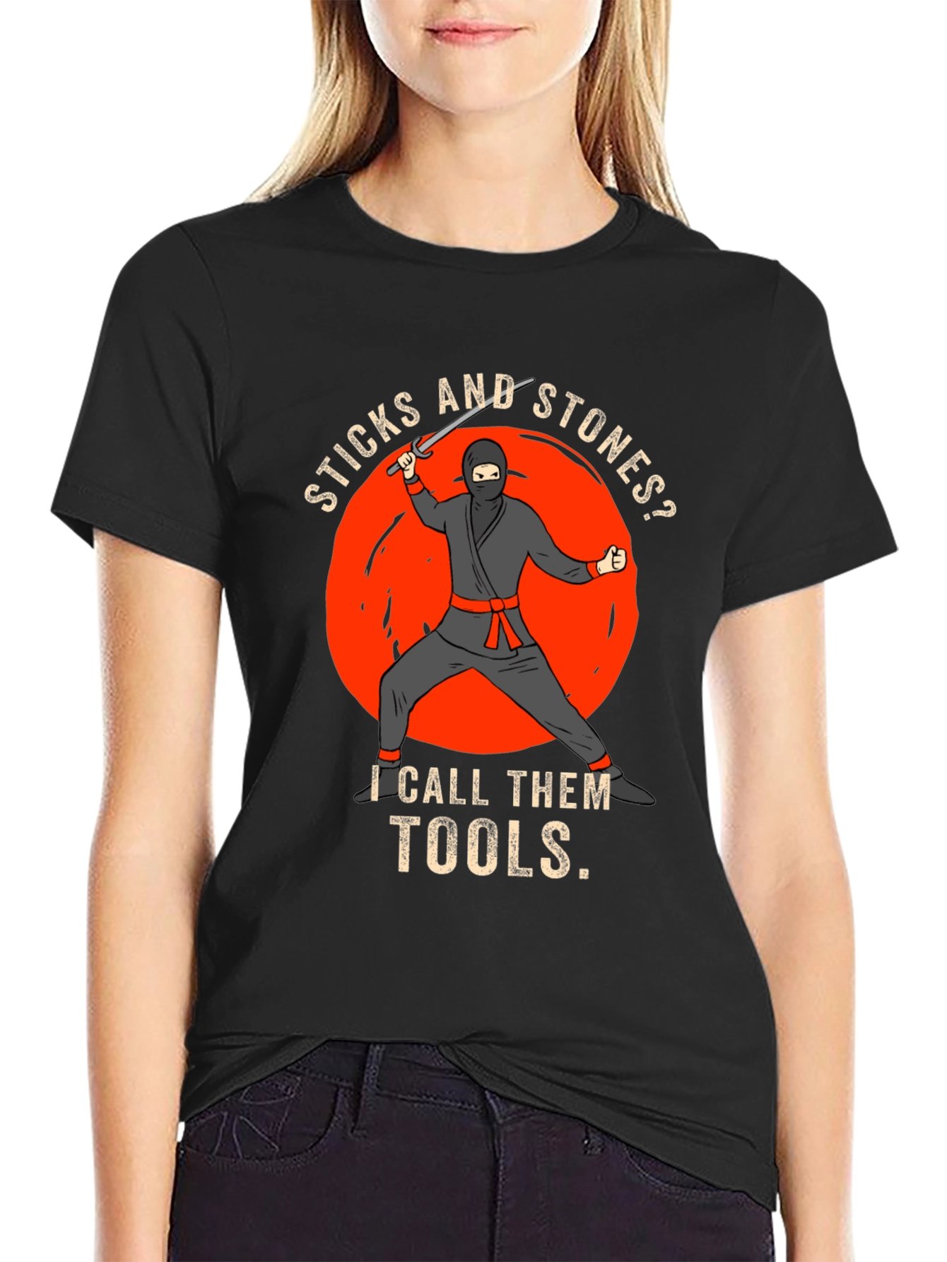 Sticks and Stones Ninja T-Shirt