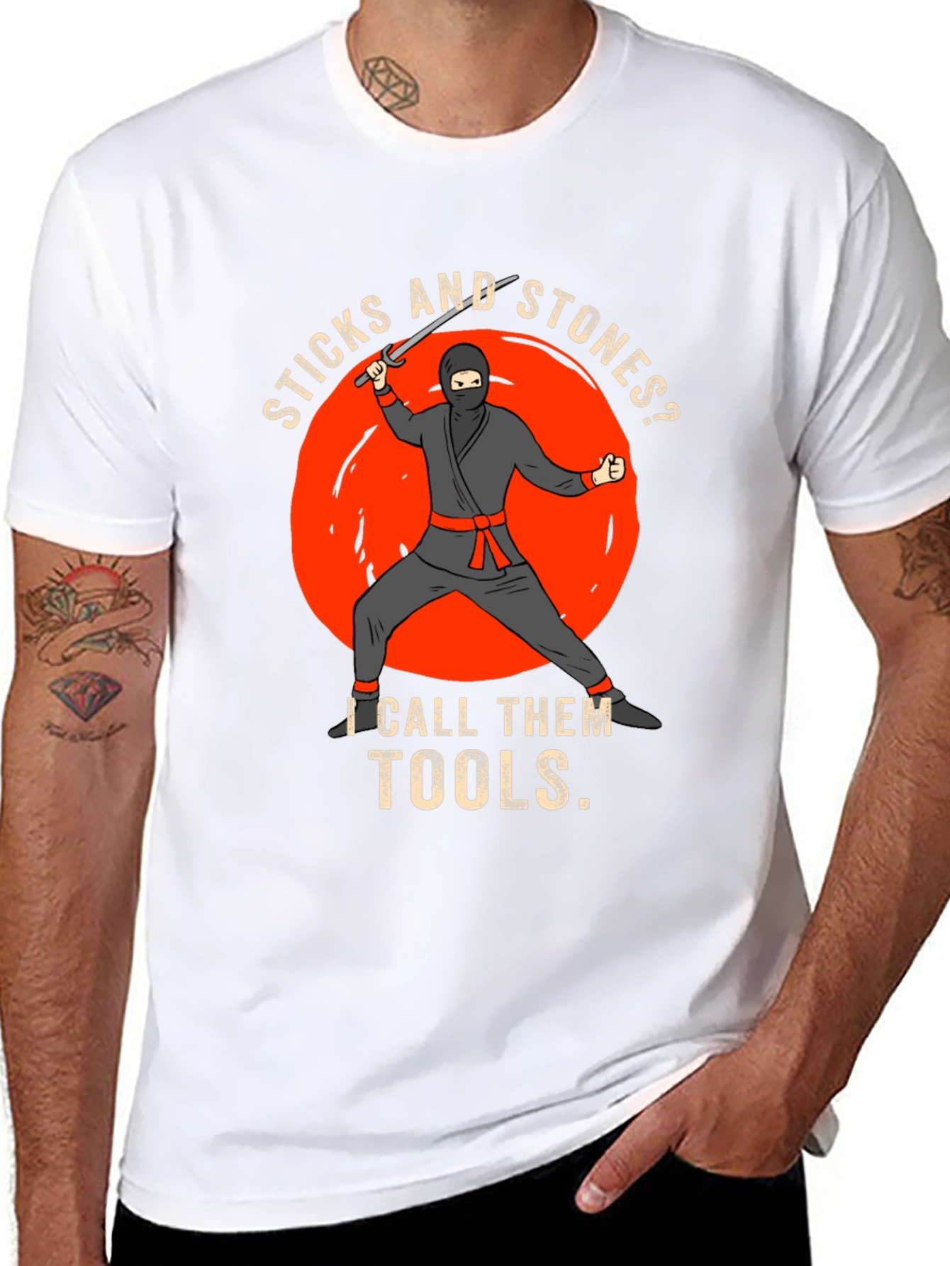 Sticks and Stones Ninja T-Shirt