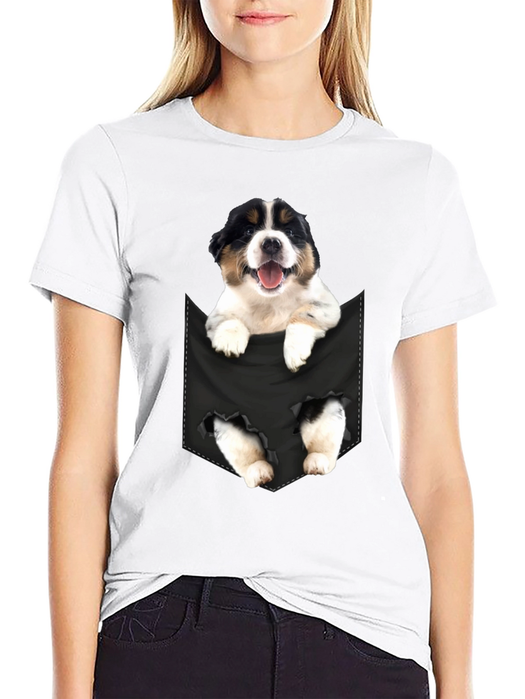 Puppy in Pocket Graphic Tee
