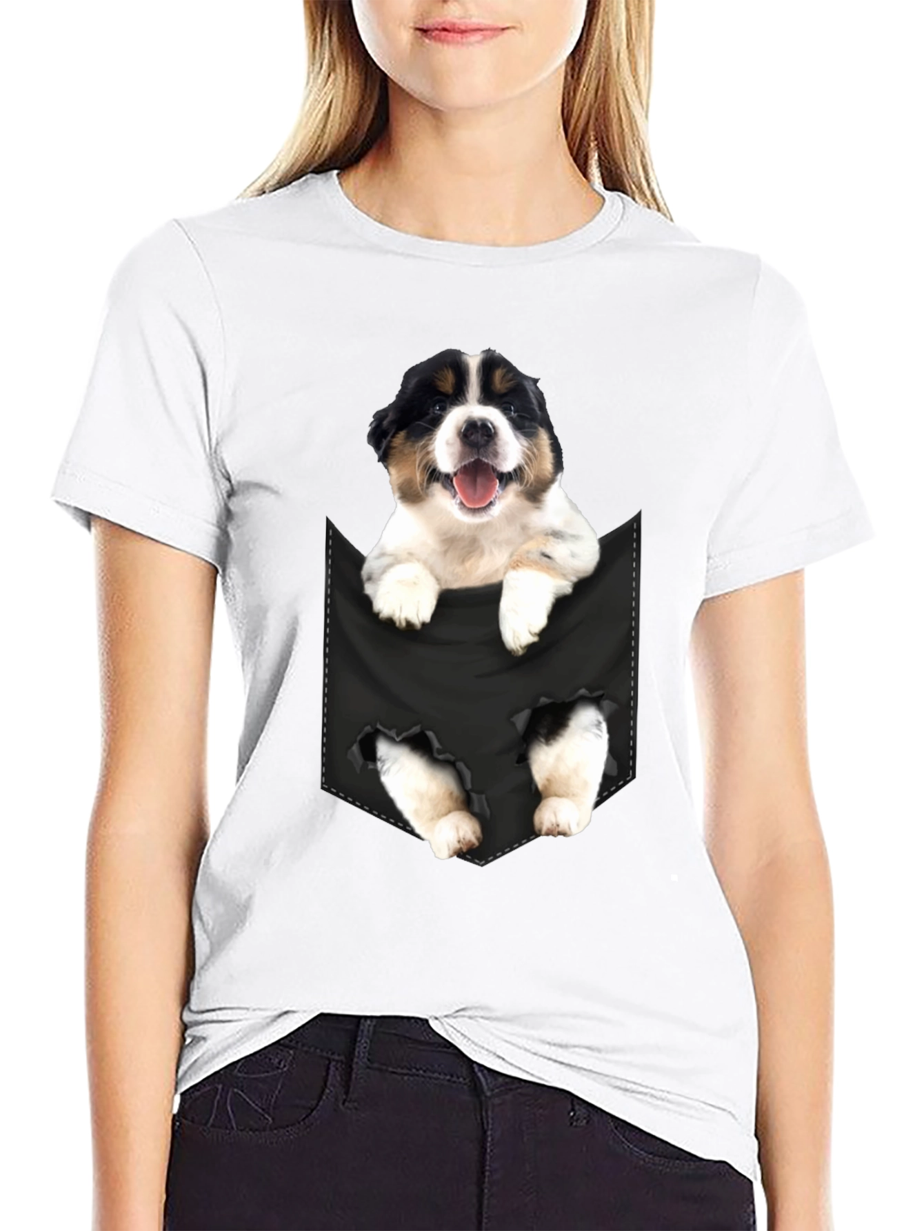 Puppy in Pocket Graphic Tee