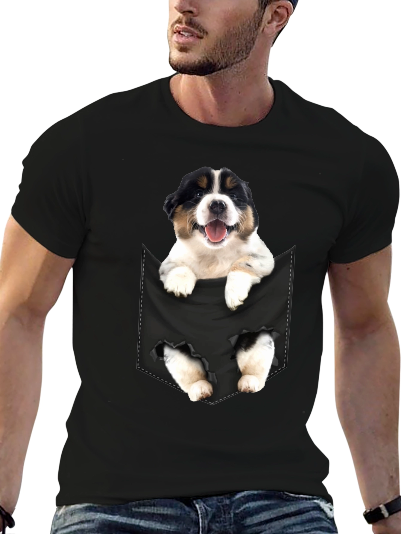 Puppy in Pocket Graphic Tee