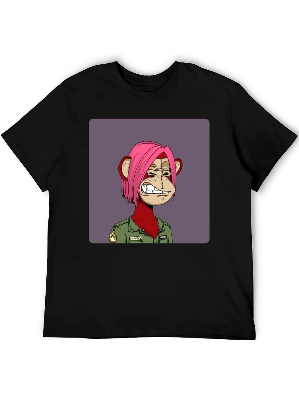 Bored Ape Army NFT Graphic Tee - Black