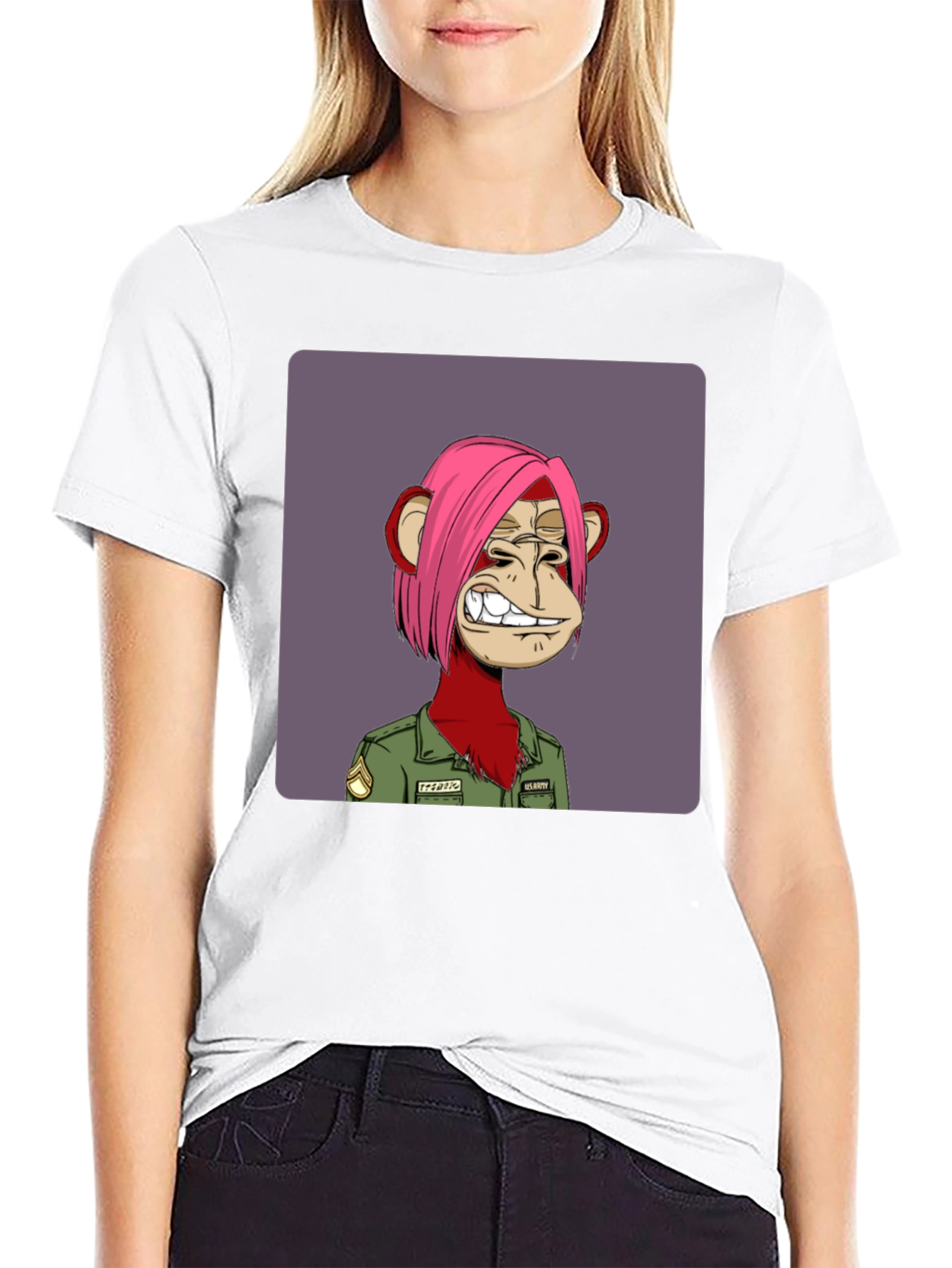 Bored Ape Army NFT Graphic Tee - Black