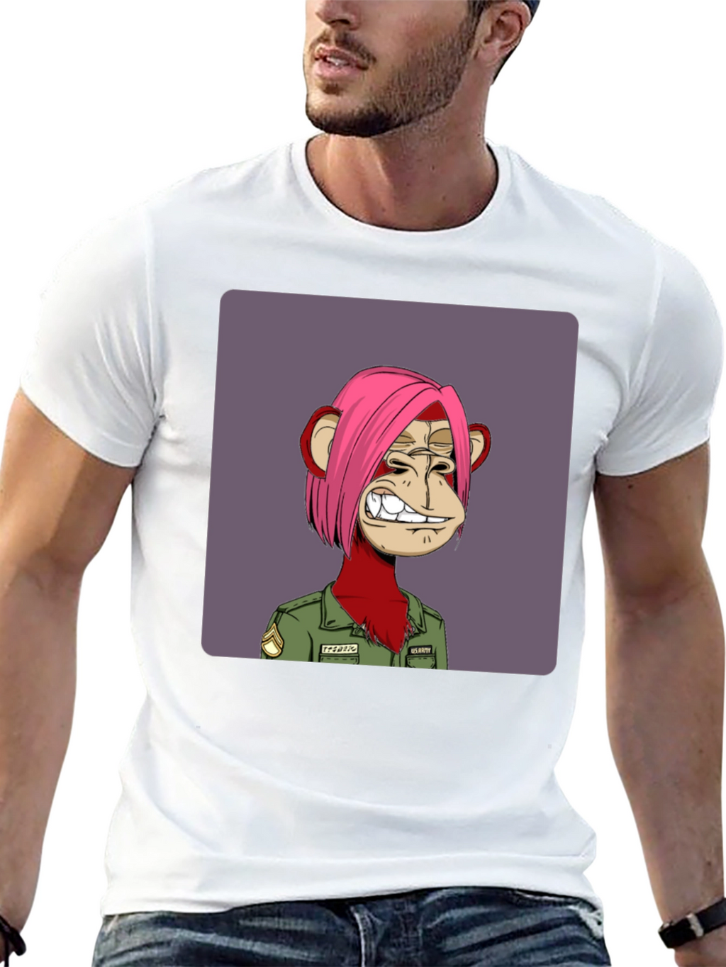 Bored Ape Army NFT Graphic Tee - Black