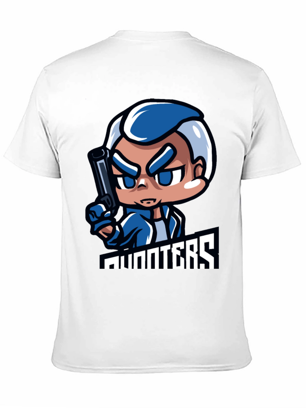 Hunters Cartoon Graphic Black T-Shirt