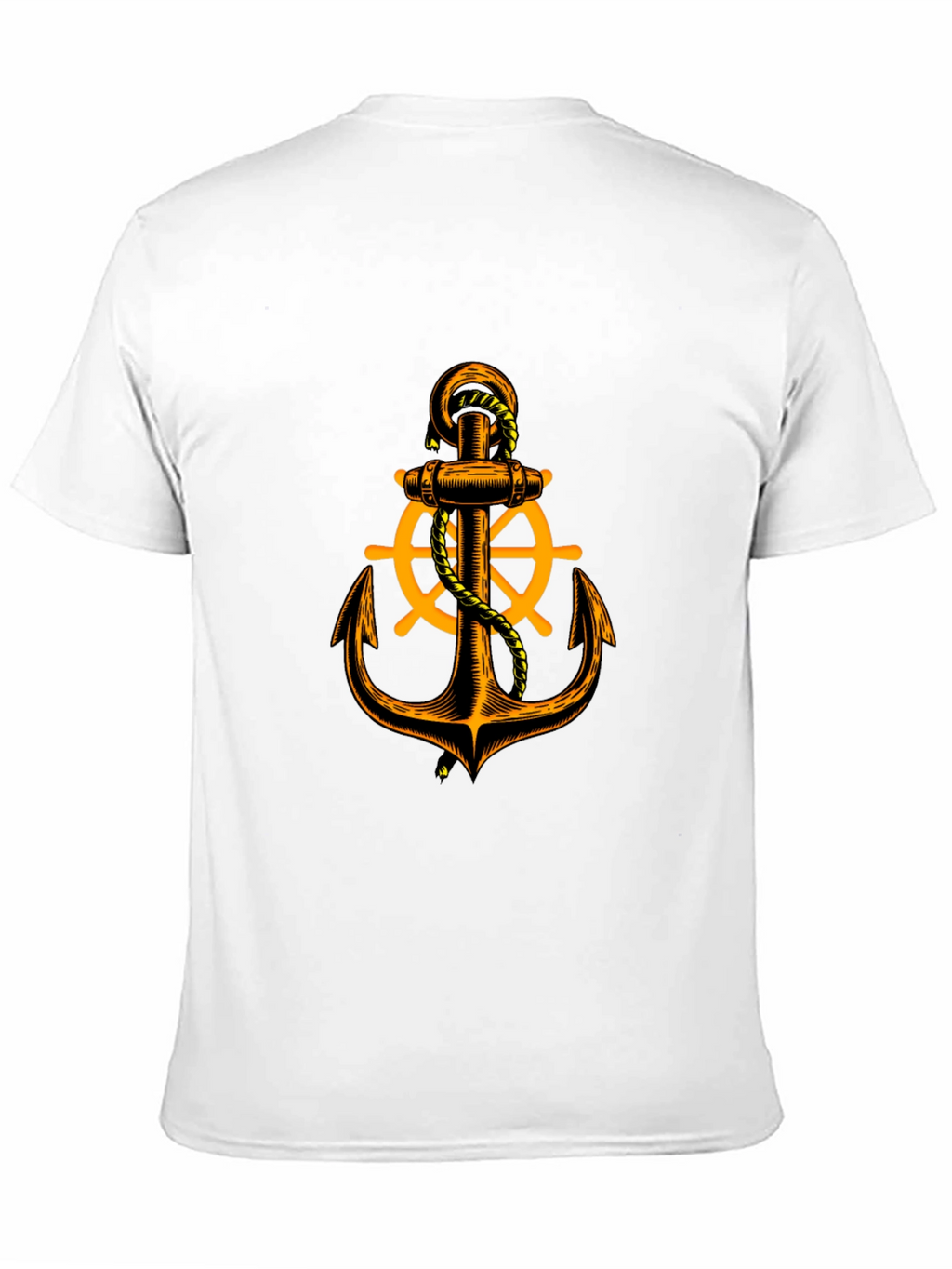 Nautical Anchor Graphic Tee - Black