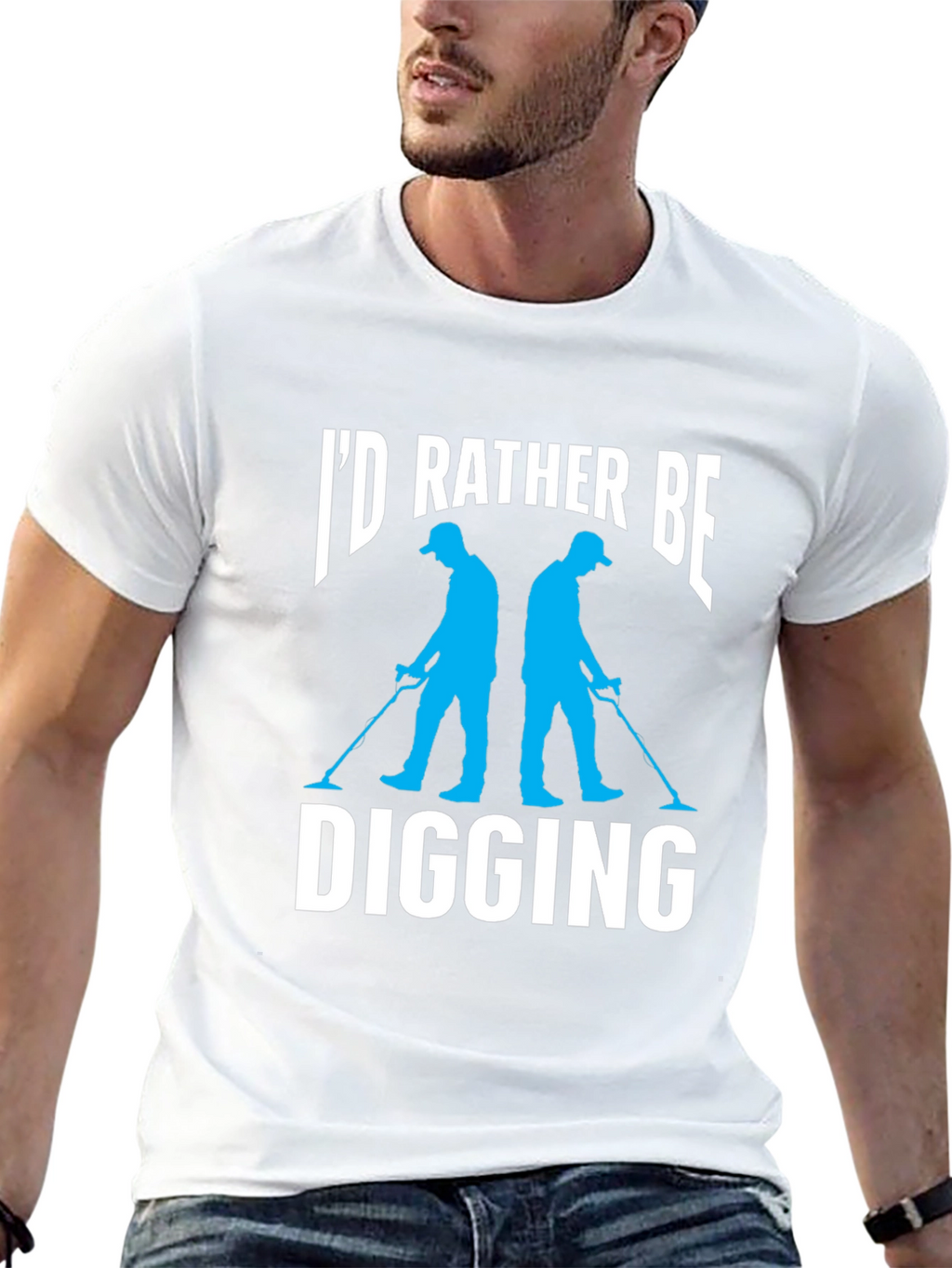 Id Rather Be Digging Black T-Shirt