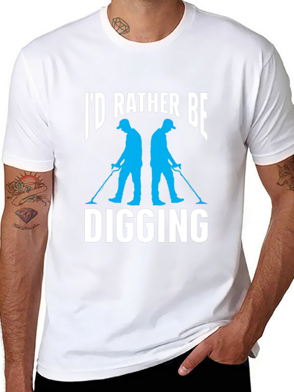 Id Rather Be Digging Black T-Shirt