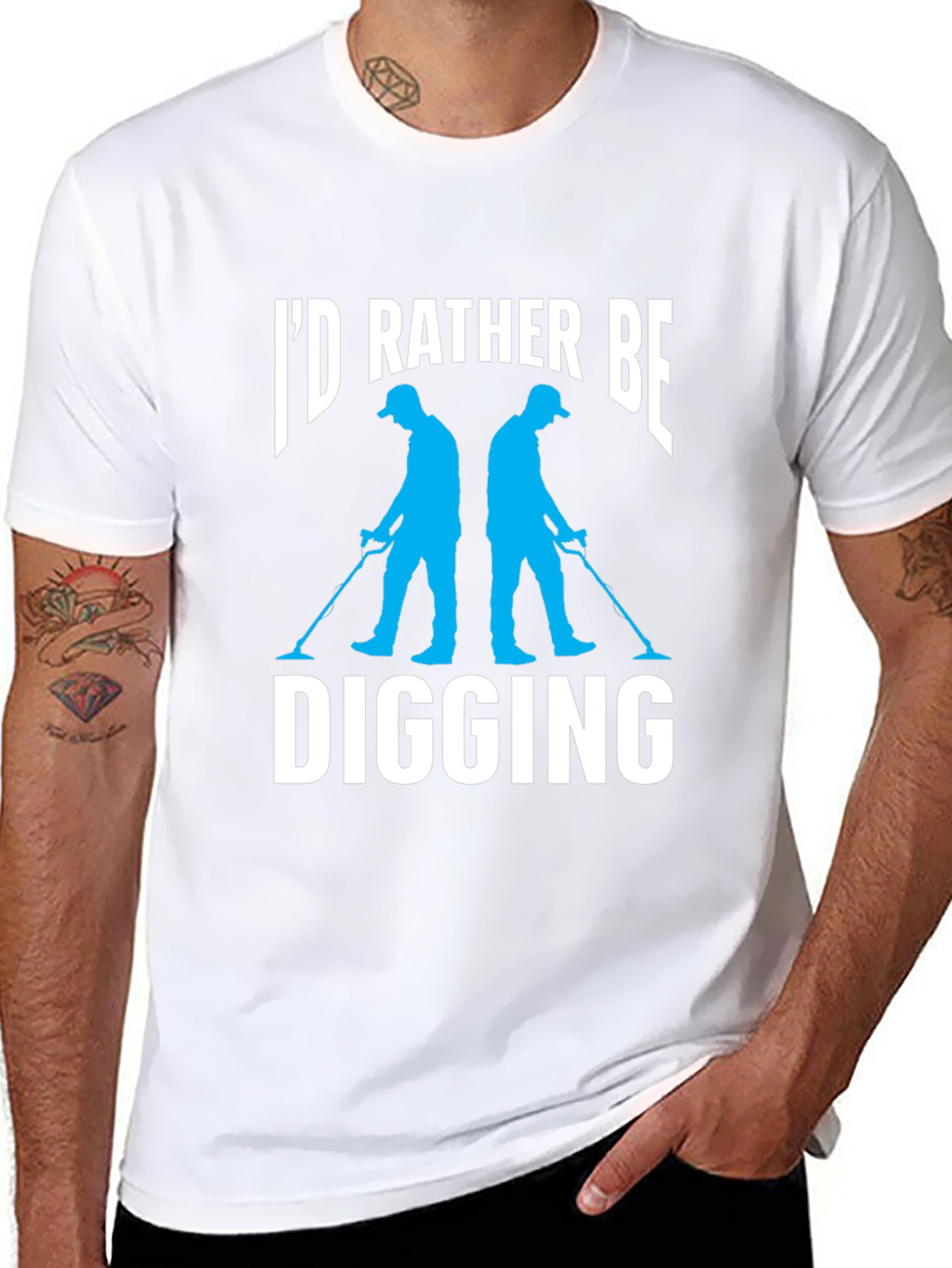 Id Rather Be Digging Black T-Shirt