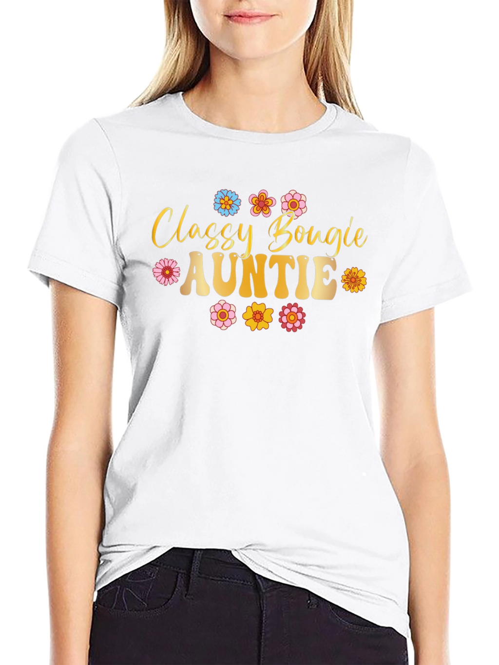 Classy Bougie Auntie Black T-Shirt