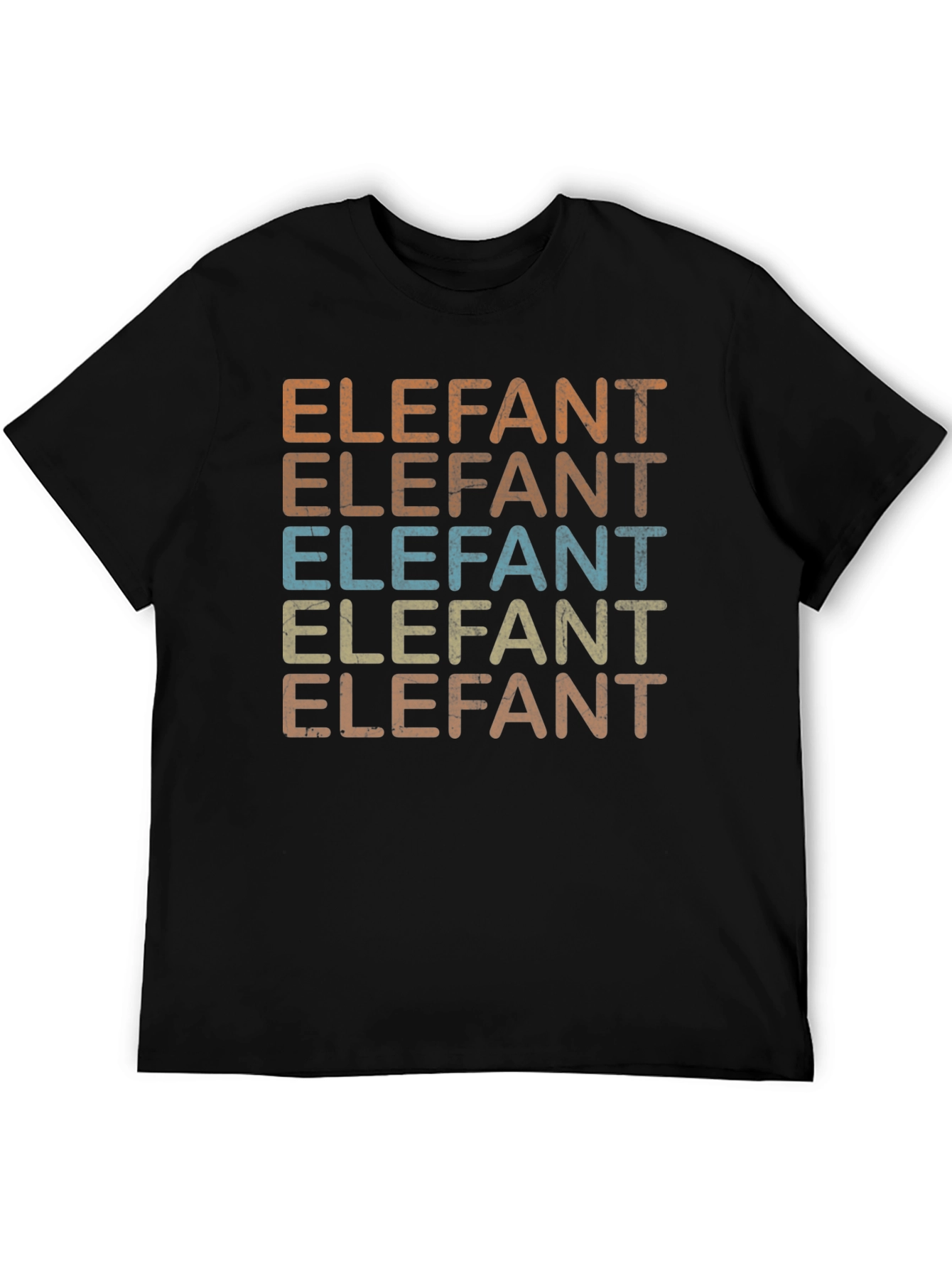 Retro Elefant Tee - Vintage Style Graphic T-Shirt