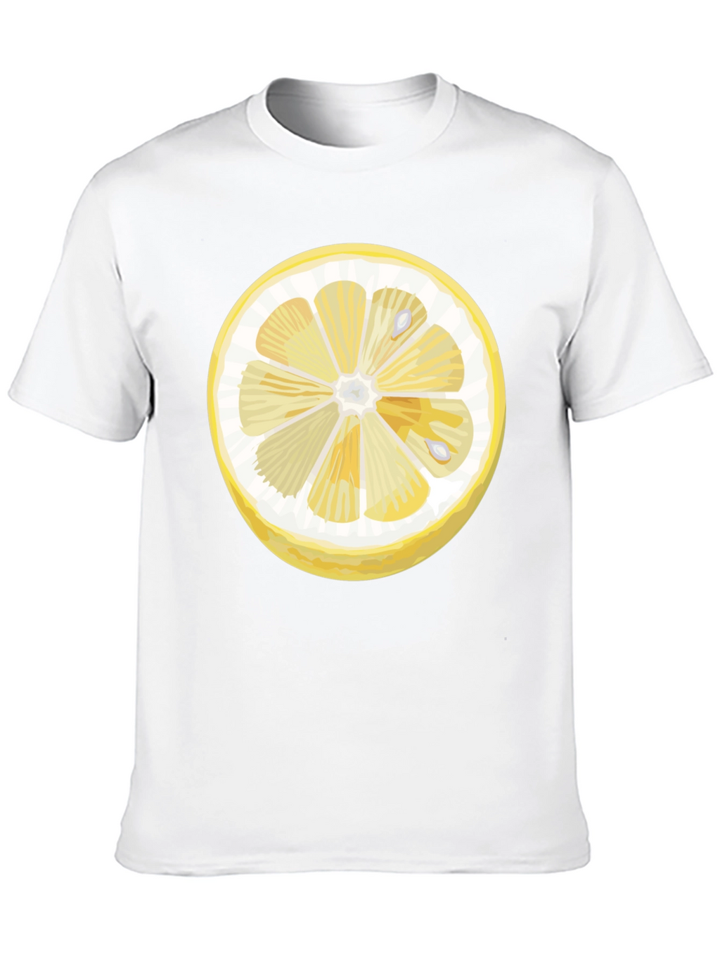 Lemon Slice Graphic Black T-Shirt