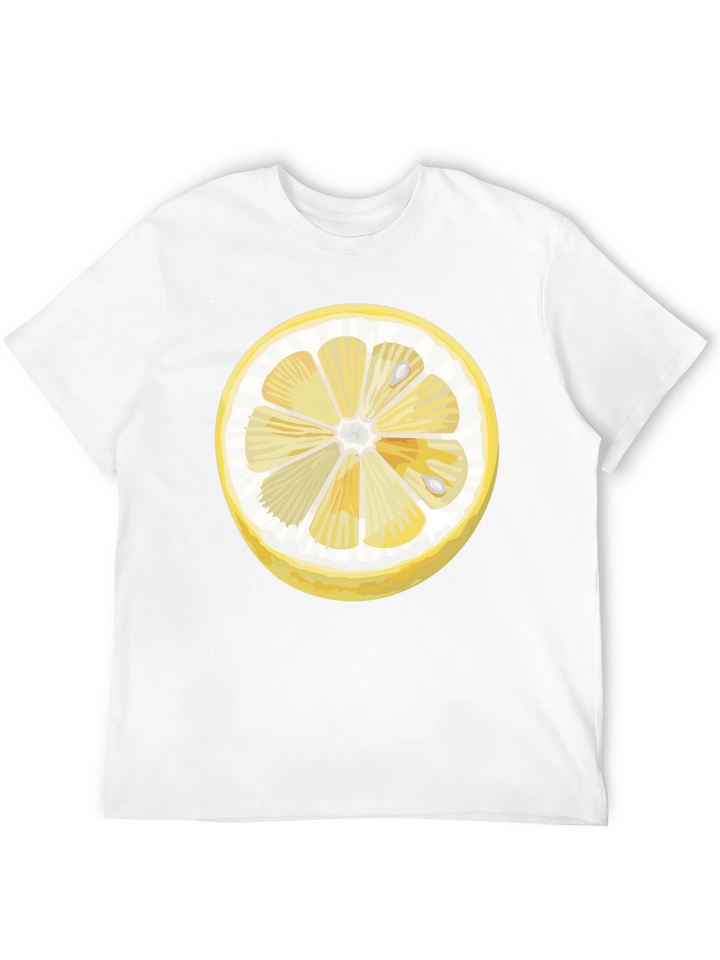 Lemon Slice Graphic Black T-Shirt
